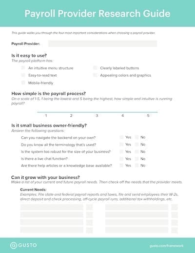 Key Factors to Keep in Mind When Choosing a Payroll Provider